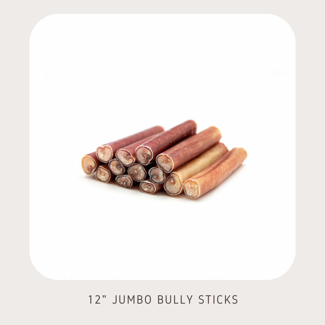 12 JUMBO bully sticks