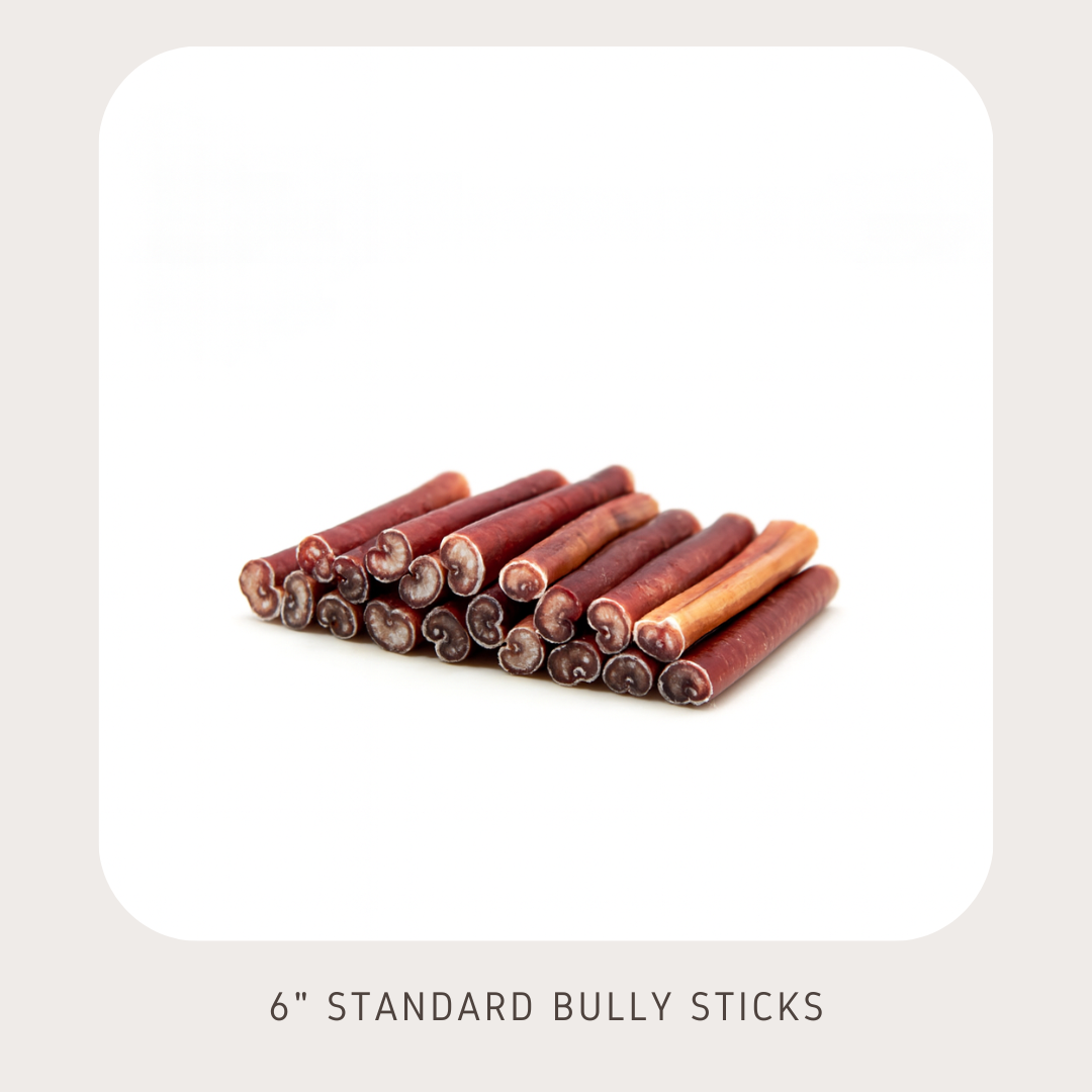 6 Standard bully sticks